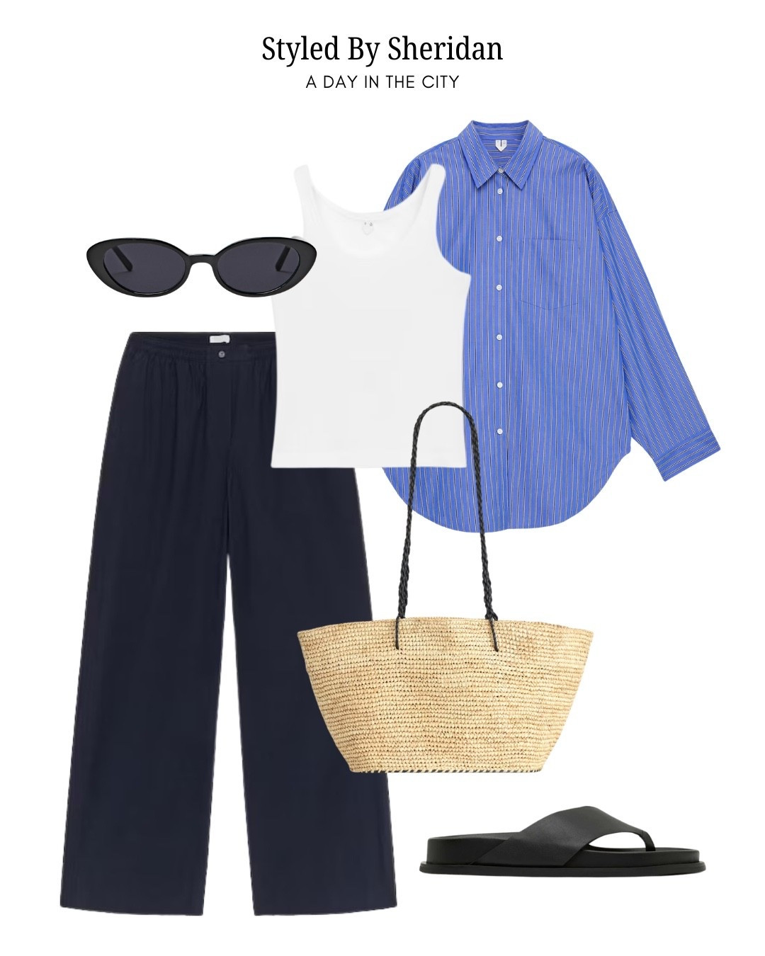 Blue striped shirt outfit

#LTKshoes #LTKstyletip #LTKuk