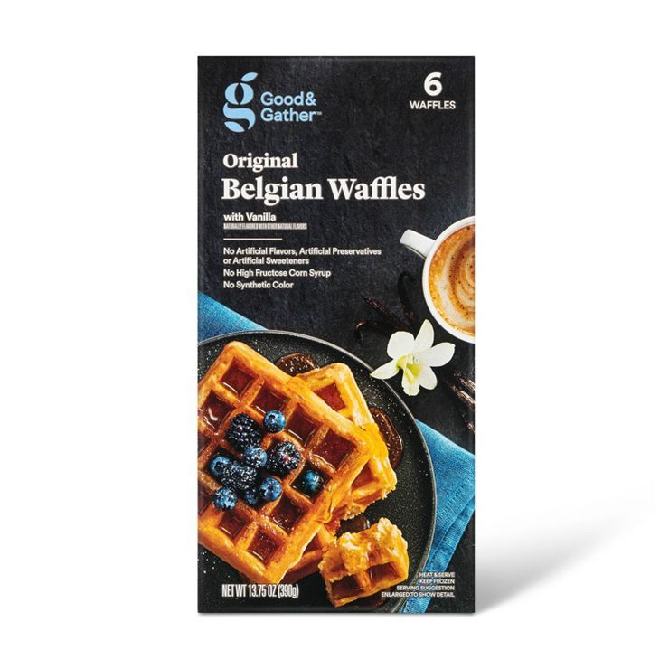Original Belgium Style Frozen Vanilla Waffle - 6ct - Good & Gather™ | Target