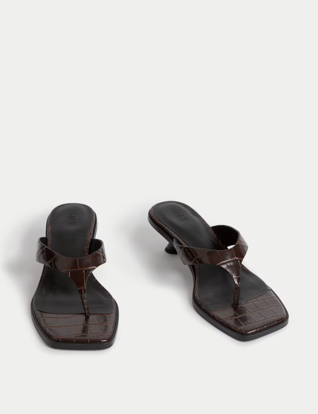 Kitten Heel Toe Thong Sandals | Marks & Spencer (UK)
