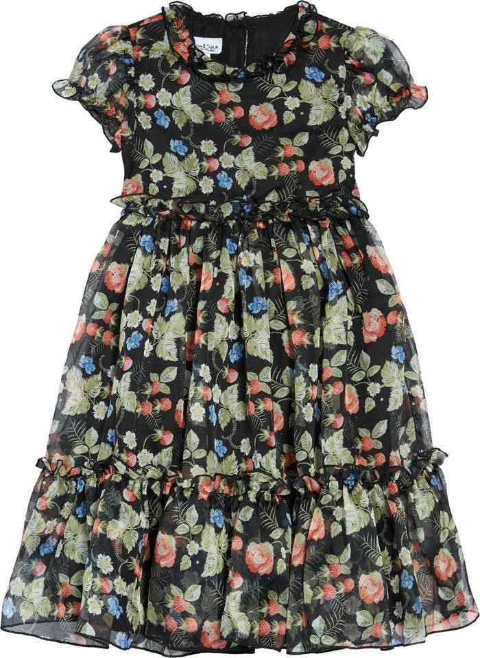 Kids' Floral Print Chiffon Dress | Nordstrom | Nordstrom
