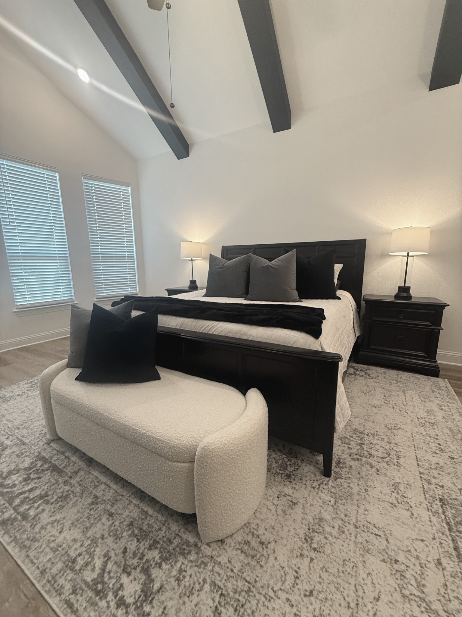 This upholstered storage bench is my favorite addition to our bedroom! 🖤 Shop the photo!

#LTKSaleAlert #LTKHome #LTKFindsUnder50