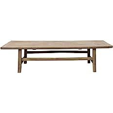 Lily’s Living Wooden Vintage, Weathered White Wash (Size & Color Vary) Coffee Table, Natural | Amazon (US)