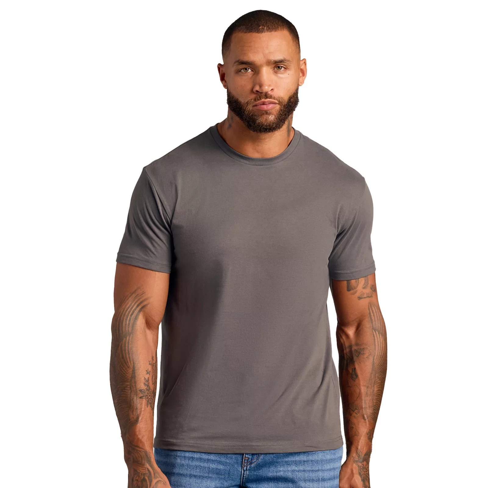 Men's True Classic Crew Neck Short Sleeve T-Shirt, Size: Large, Dark Gray | Kohl's