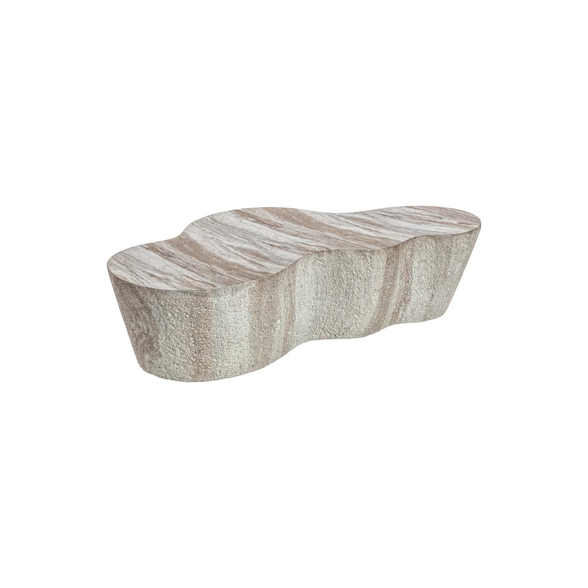 Velora Indoor Outdoor Coffee Table  In Oasis Concrete Finish | Wayfair North America