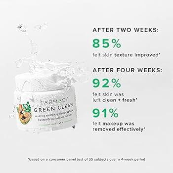 Farmacy Natural Makeup Remover - Green Clean Makeup Meltaway Cleansing Balm Cosmetic - Travel Siz... | Amazon (US)