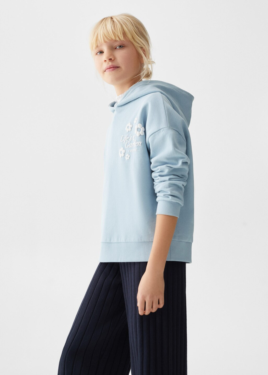 Baumwoll-sweatshirt mit aufschrift -  Mädchen | Mango Kids Deutschland | MANGO (DE)