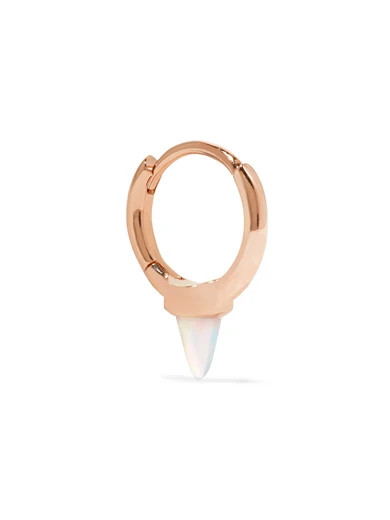 Maria Tash - 14-karat Rose Gold Opal Earring | NET-A-PORTER (US)