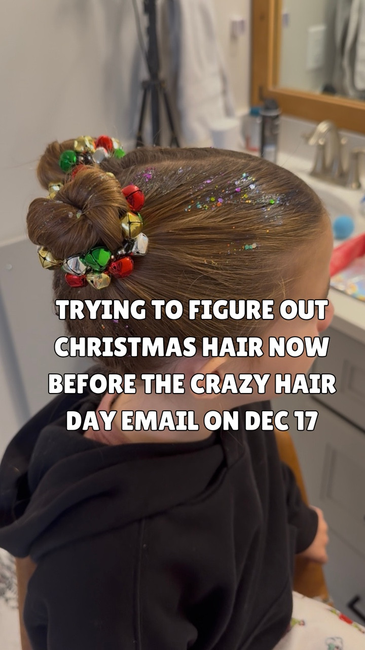 Jingle bell hair scrunchies + hair glitter. It’s all you need. If I can figure it out, you can 100% do it.  When that email comes, don’t say I didn’t warn you 😉 

#LTKSaleAlert #LTKHoliday #LTKKids