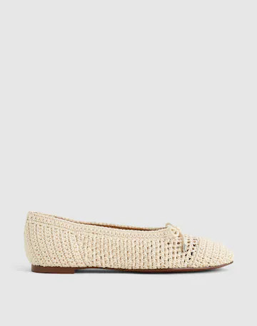 The Hester Flat in Crochet | Madewell