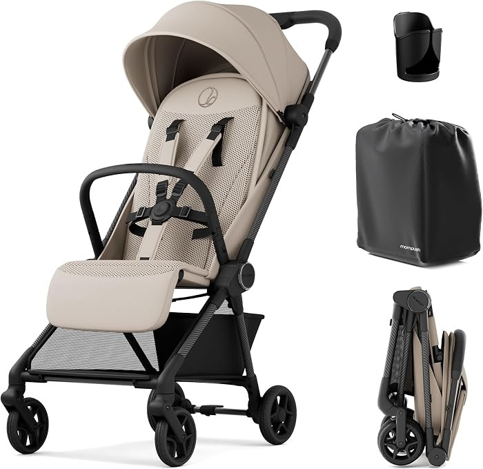 Mompush Nexis Carbon Travel Stroller, Ultra-Lightweight 11.5 lbs, Compact & Airplane Carry-On App... | Amazon (US)