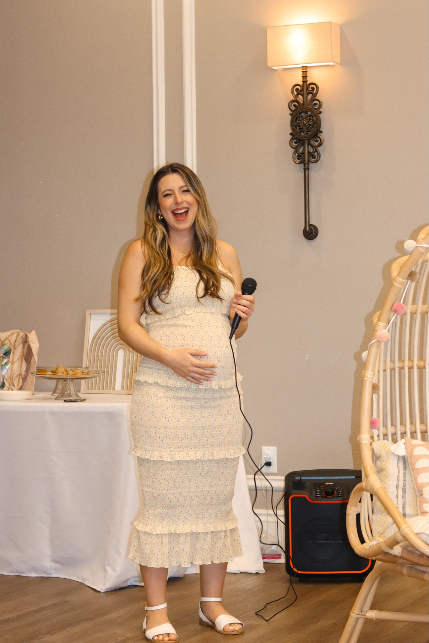 The perfect maternity dress for a baby shower, maternity photoshoot, date night and more during pregnancy  Perfect for spring and summer to show off the bump! ☀️🎀 // yellow, size small

#LTKbeauty #LTKbump #LTKbaby