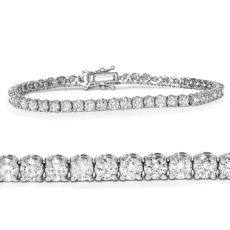 Pompeii 5ct Diamond Tennis Bracelet 14K White Gold (G I1-I2) | Walmart (US)