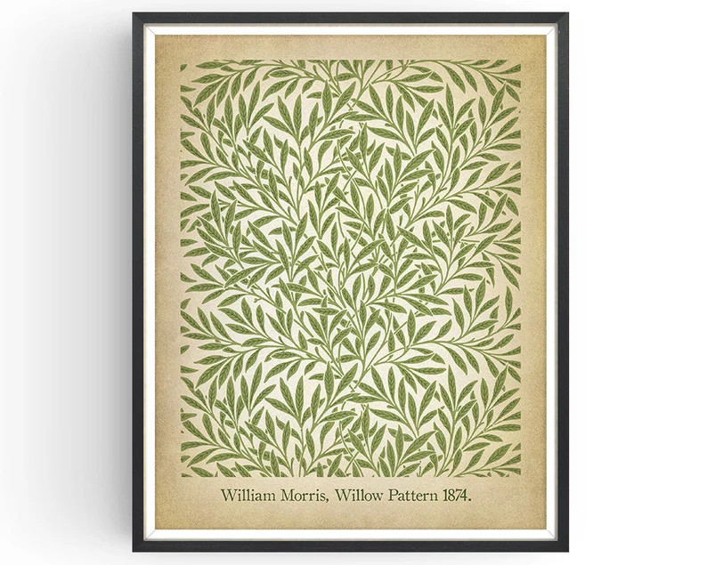 William Morris - Willow Pattern - 1874 - Art Nouveau - Museum Print - Botanical Decor - Floral Te... | Etsy (UK)