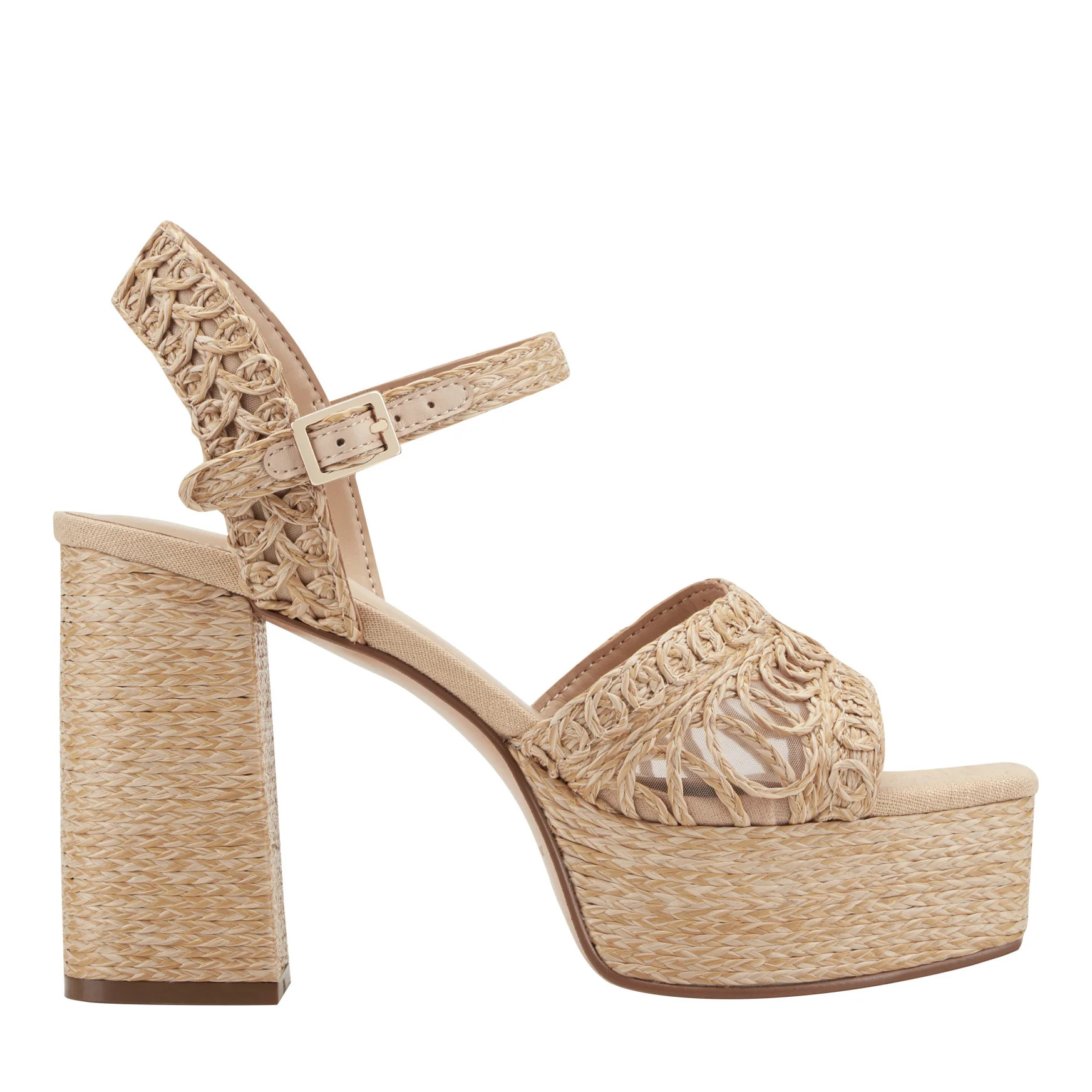 Women's Chayse Platform Sandal - Natural Raffia | Marc Fisher Footwear | Marc Fisher