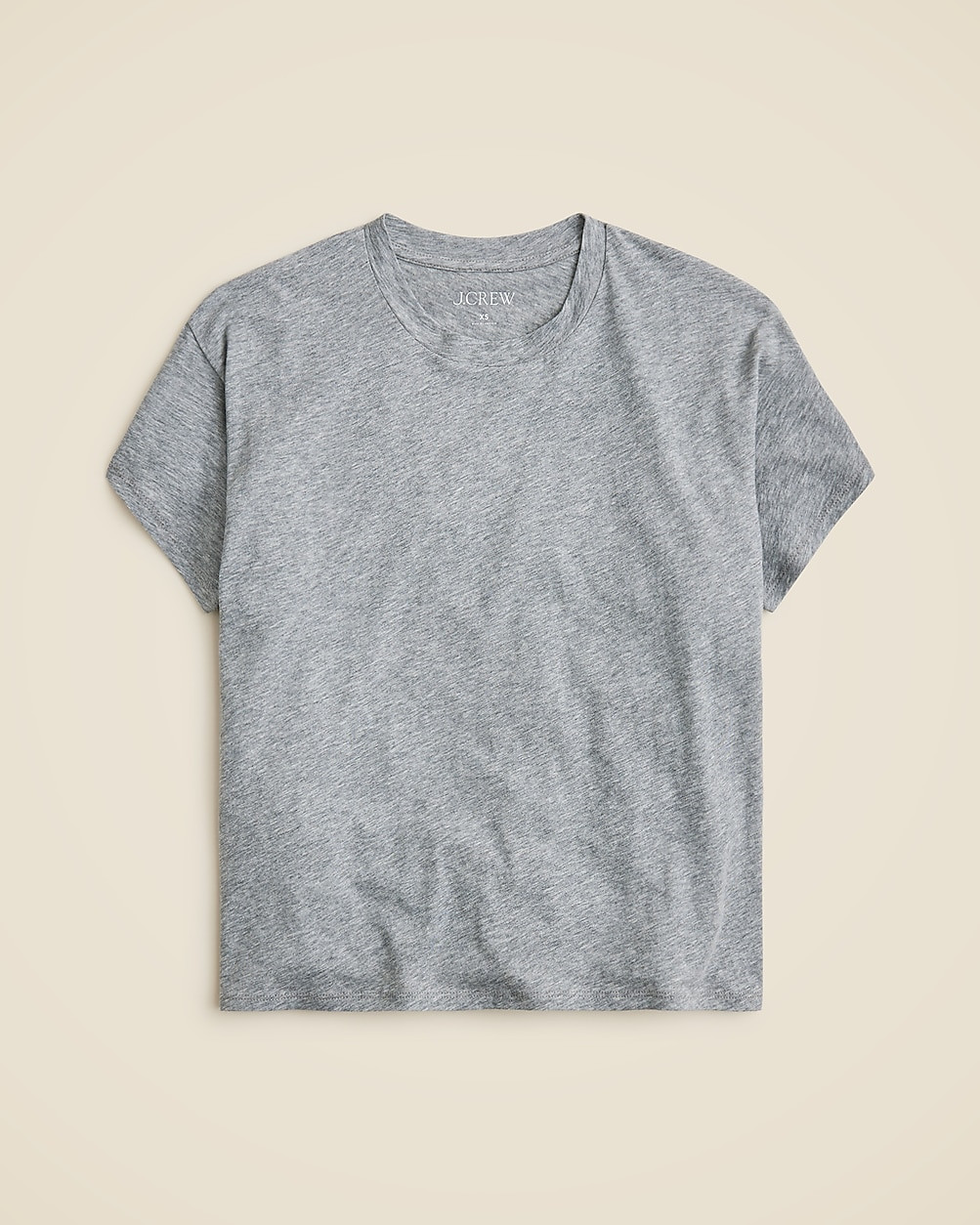 Feather jersey cropped T-shirt | J. Crew US