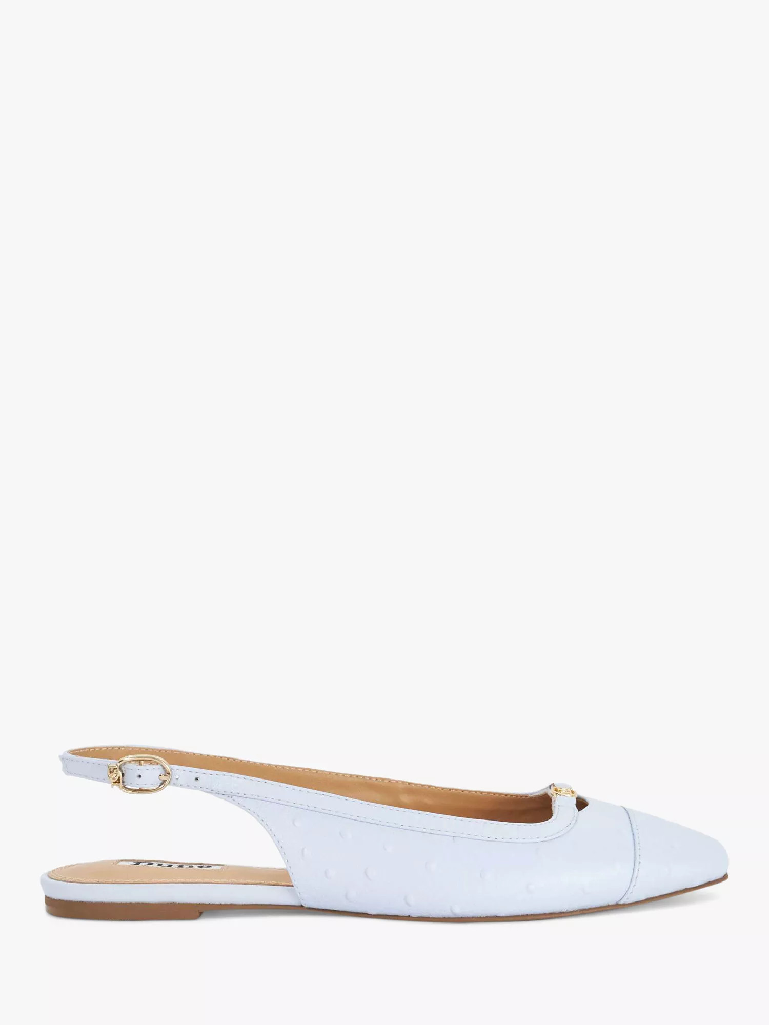 Hanna Slingback Flat Ballet Shoe, Blue | John Lewis (UK)