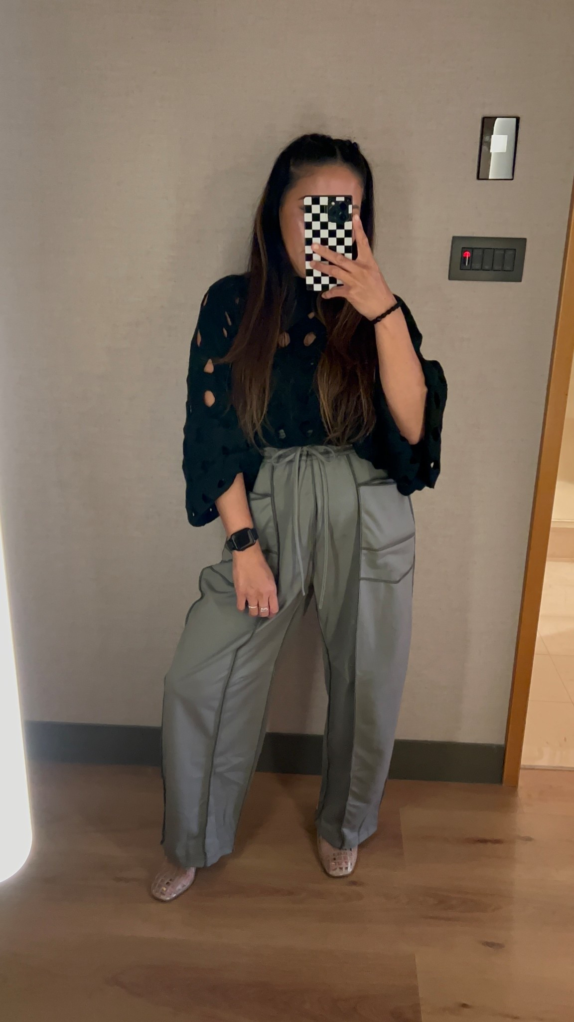 Combining a strapless jumpsuit with a cute crochet  knit sweater for those cooler nights in Auckland  

Top: size L (wanted oversized) comes in 4 colors) black 
Jumpsuit: size medium (so many colors to choose!) I got grey but it looks more green in person. 
Shoes: TTS (8) clear color 

#LTKootd #LTKgrwm #LTKTravel