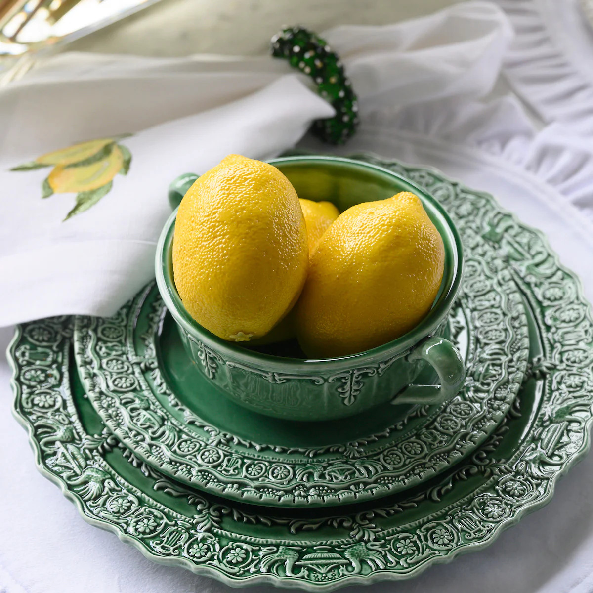 Renaissance Salad/Dessert Plate | Arte Italica & Crown Linen Designs