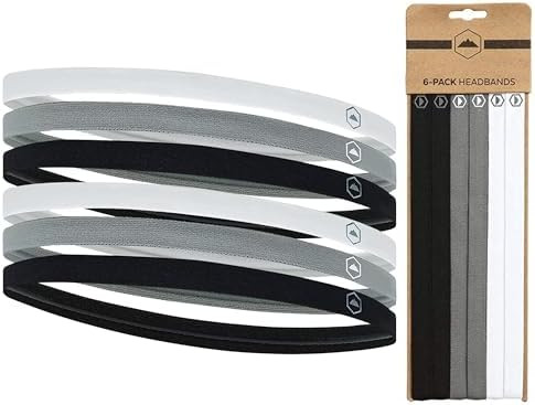 Thin Elastic Sports Headbands - Workout, Running, Soccer for Women & Men | Amazon (US)