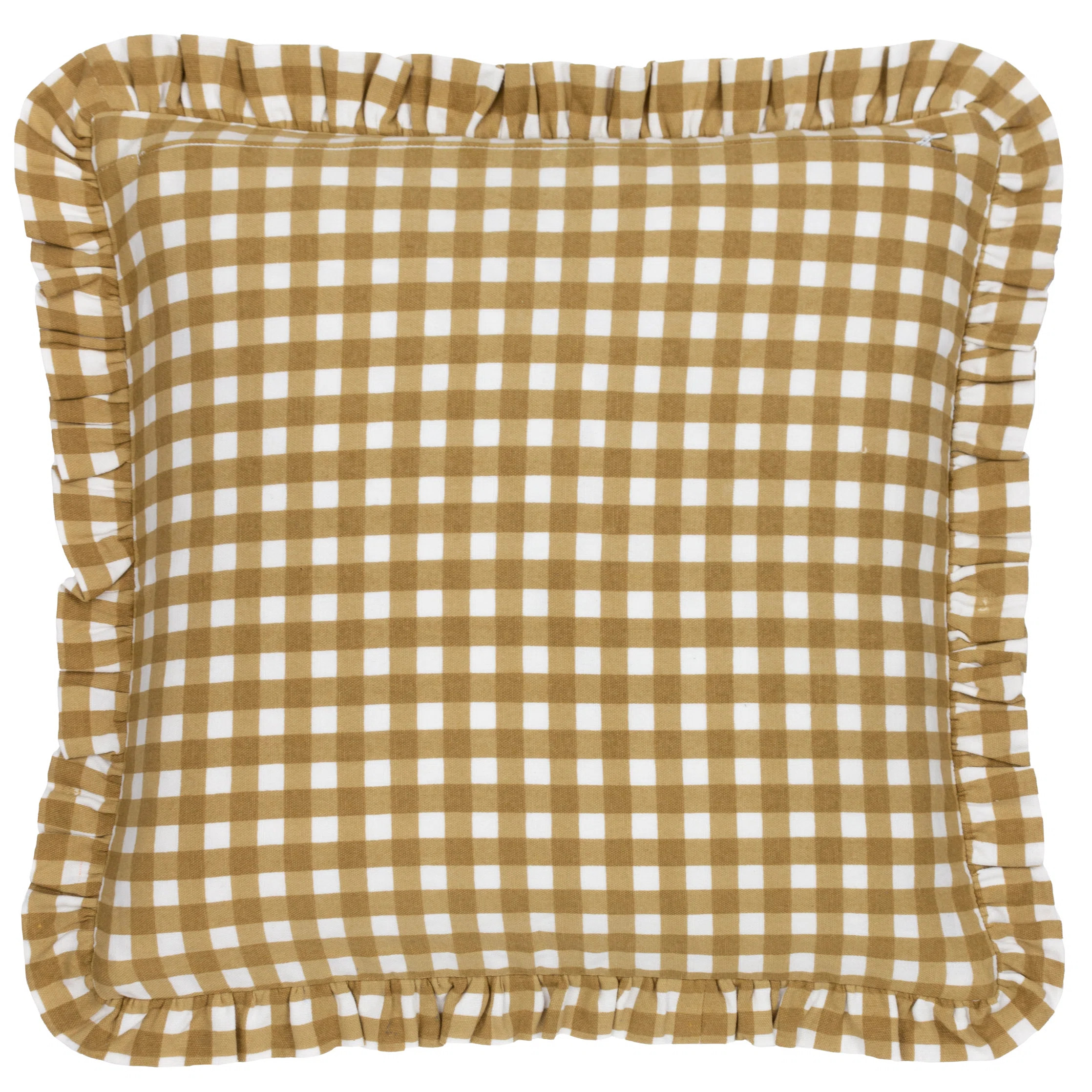 Maude Gingham Cushion Cover Square Throw Pillow Cover | Wayfair UK
