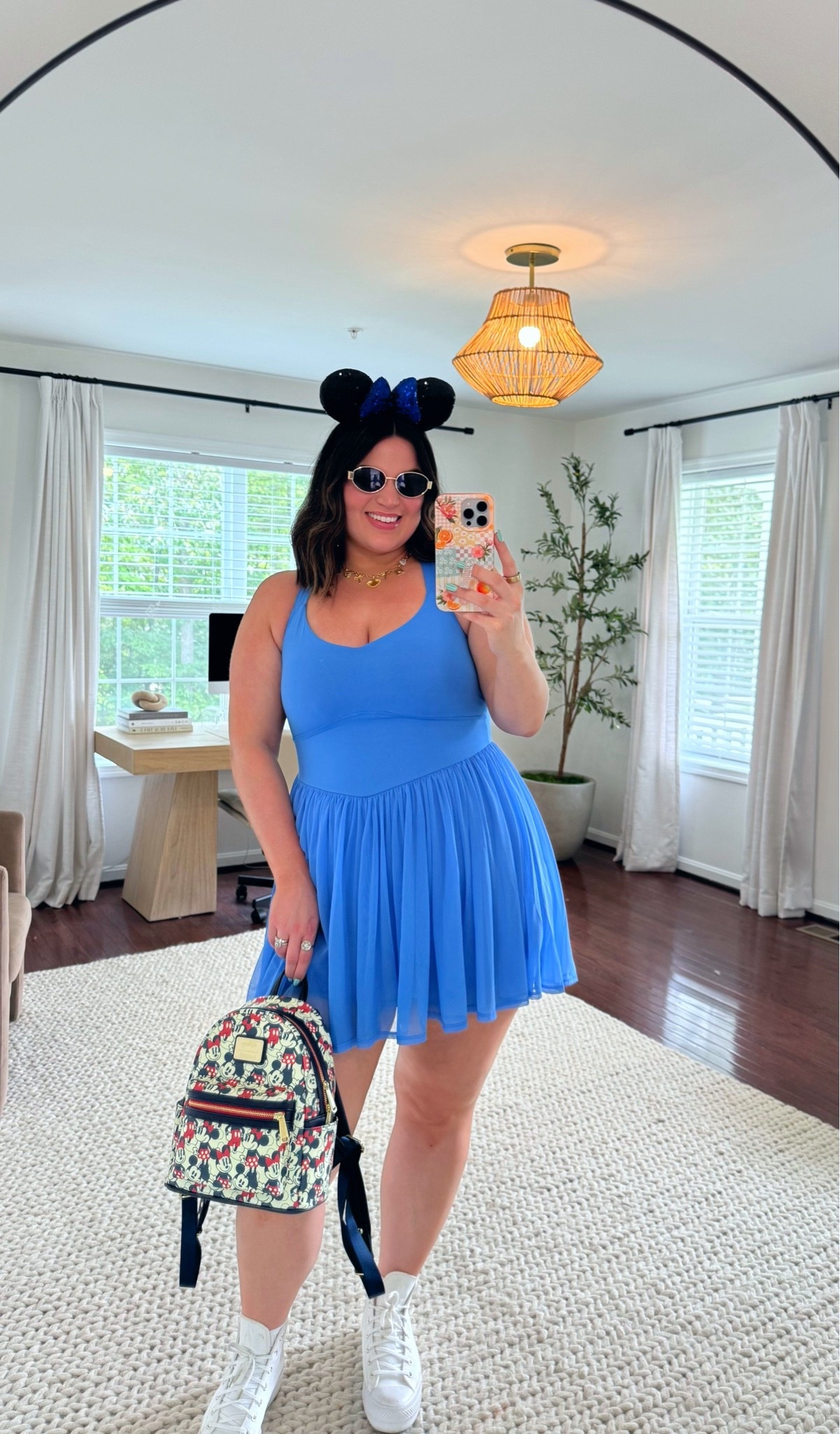 Midsize Disney outfit! I shared this active dress for Valentines Day and loved it so much I went back for the blue 💙 perfect for any amusement park + it’s on sale right now! 

Dress - size 0
Sneakers - size 9

#LTKootd #LTKTall #LTKMidsize