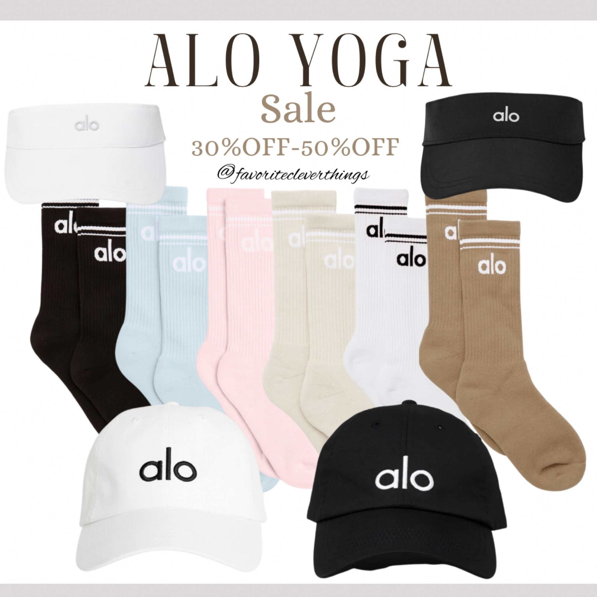 Alo Yoga sale from 30%OFF to 50%OFF
#LTKfit
#LTKGiftGuide
Alo hat
Alo socks
Alo shorts

#LTKunder50 #LTKFind #LTKsalealert