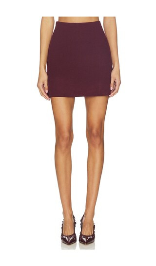 Eryn Sweater Skirt in Wine | Revolve Clothing (Global)