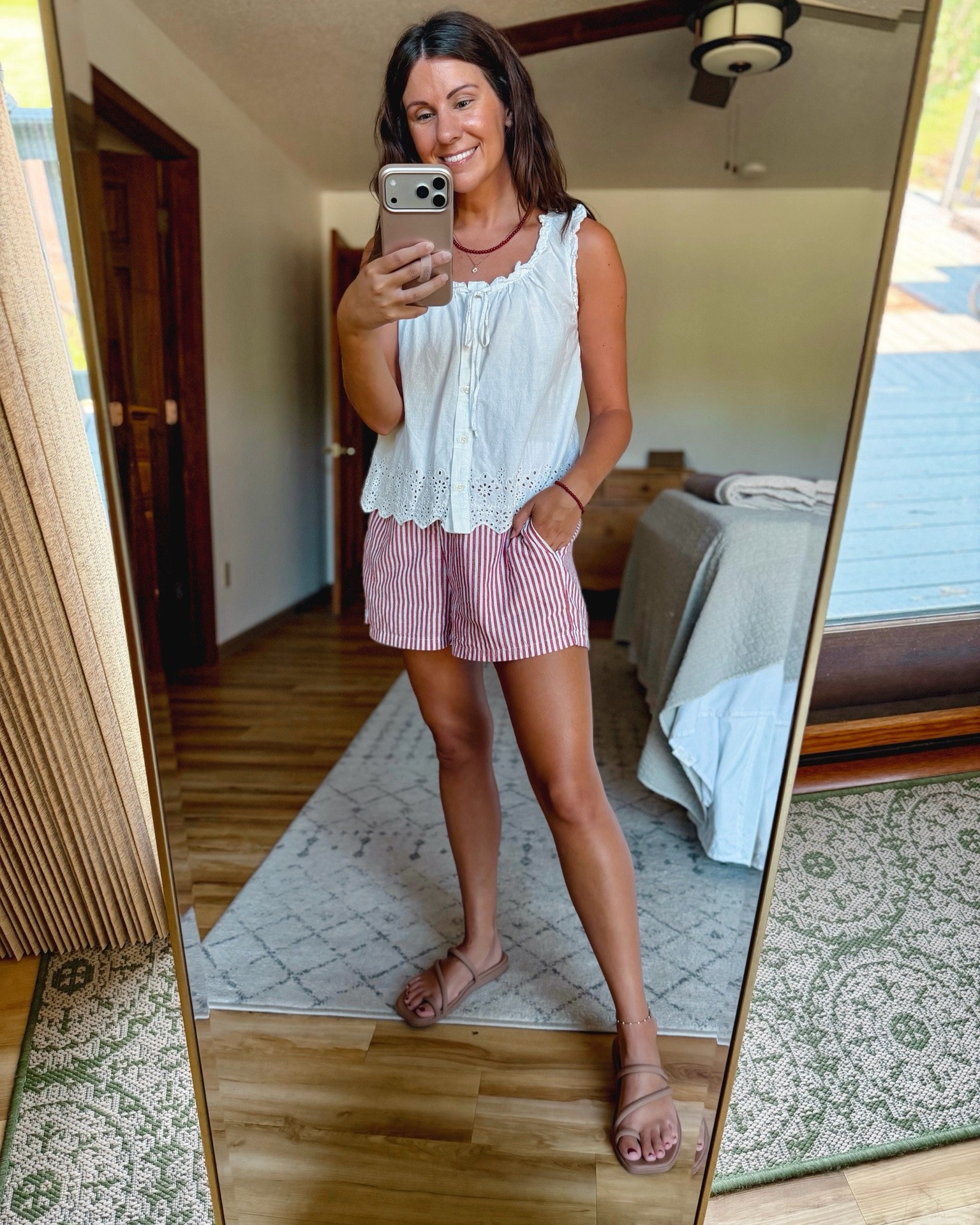 small in my boxer shorts and 6 in my croc sandals. My top is almost sold out so I linked a bunch of similar ones (the quince one is almost exactly like it)

#LTKPetite #LTKdayinmylife #LTKootd