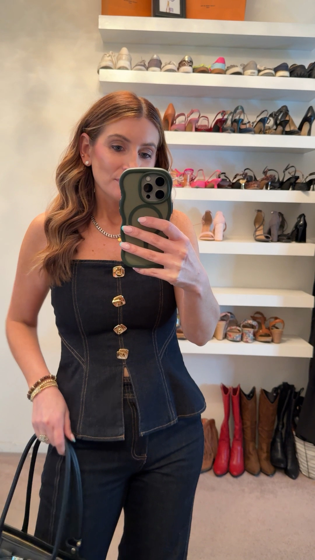 Date night outfit idea! 
Denim top (size small)
Matching denim jeans (size 26)
Black kitten heels
Macy’s black handbag on sale
Duper hydrating YSL lip oil

Denim two piece set, Canadian Tuxedo, spring outfit idea, girls night out outfit, date night outfit, brunch outfit, easy outfit, on sale

#LTKootd #LTKSaleAlert #LTKSeasonal