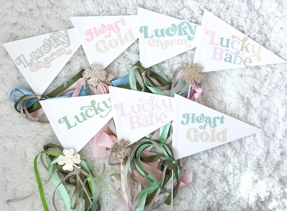 Heart of Gold St. Patricks Day Pennant Flag | Etsy | Etsy (US)