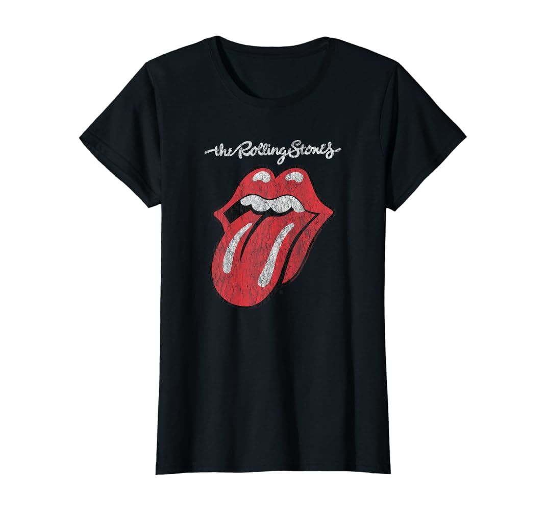 Rolling Stones Official Script Tongue T-Shirt | Amazon (US)