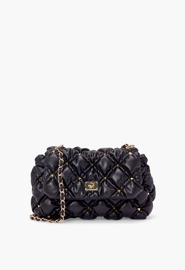 Stud Quilted Crossbody | JustFab