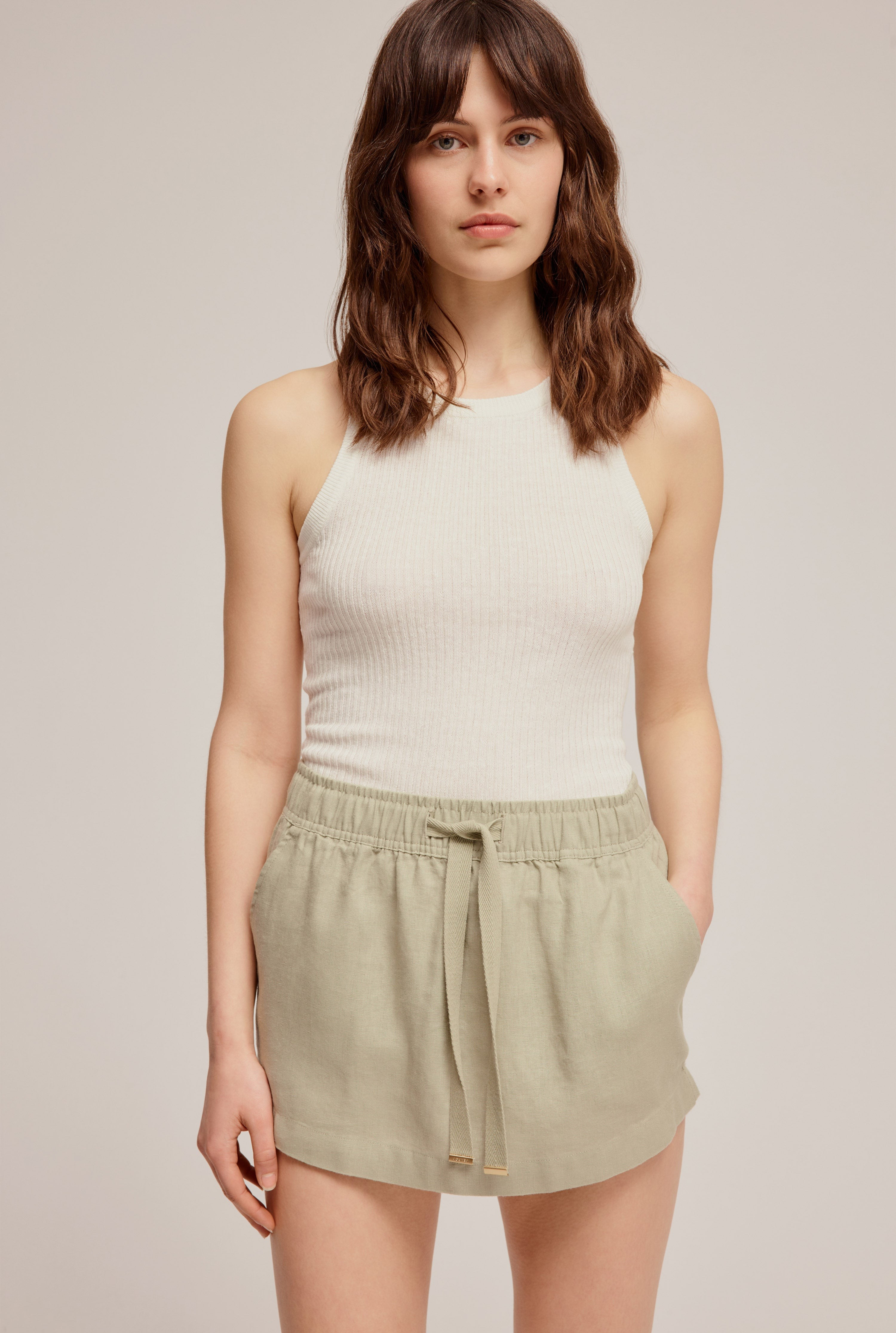 Fitted Rib Tank in Off White | Venroy | Premium Leisurewear designed in Australia | Venroy AU