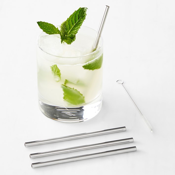 W & P Metal Straws, Set of 4 | Williams-Sonoma