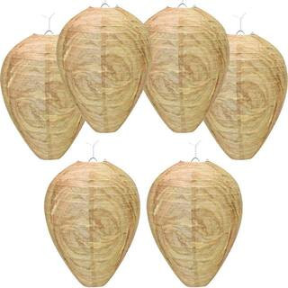 Outdoor Wasp Decoy Trap with Durable Paper Material Easy Setup Reusable for Home Garden 6-Pack | The Home Depot