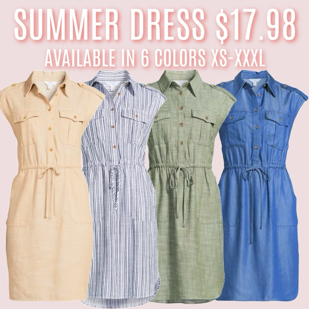 This is a great dress for summer! Wear it with sandals, sneakers, or a cute wedge  

#LTKStyleTip #LTKOver40 #LTKMidsize