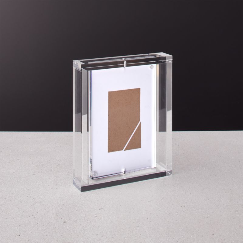 Marco Acrylic Modern Picture Frame 4"x6" + Reviews | CB2 | CB2