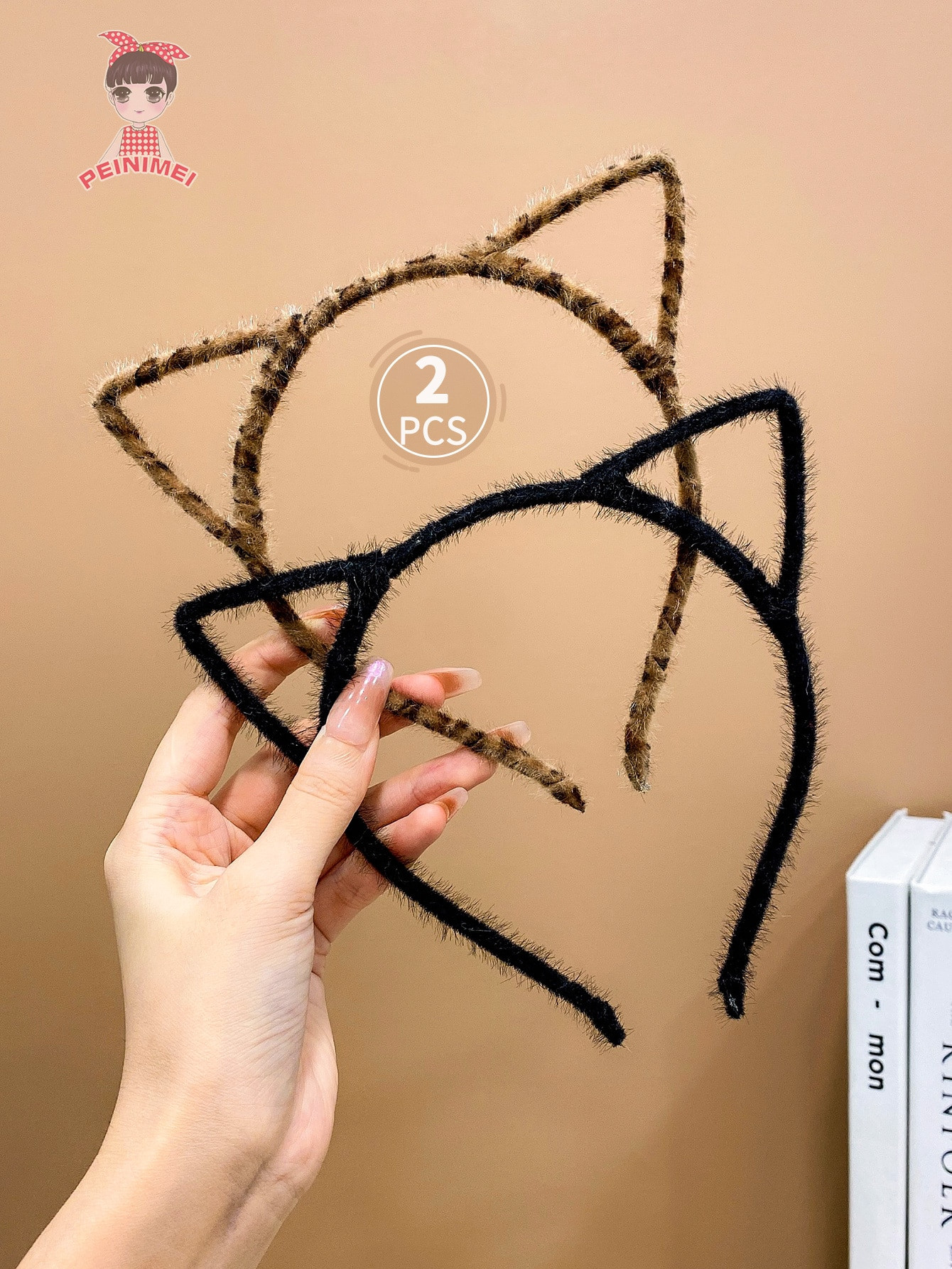 2pcs Girls' Cute & Versatile Leopard Print Cat Ear Headbands | SHEIN