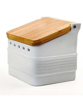 Stoneware 5x4x5" White Garlic Keeper - White 5x4x5" | Macy's Canada