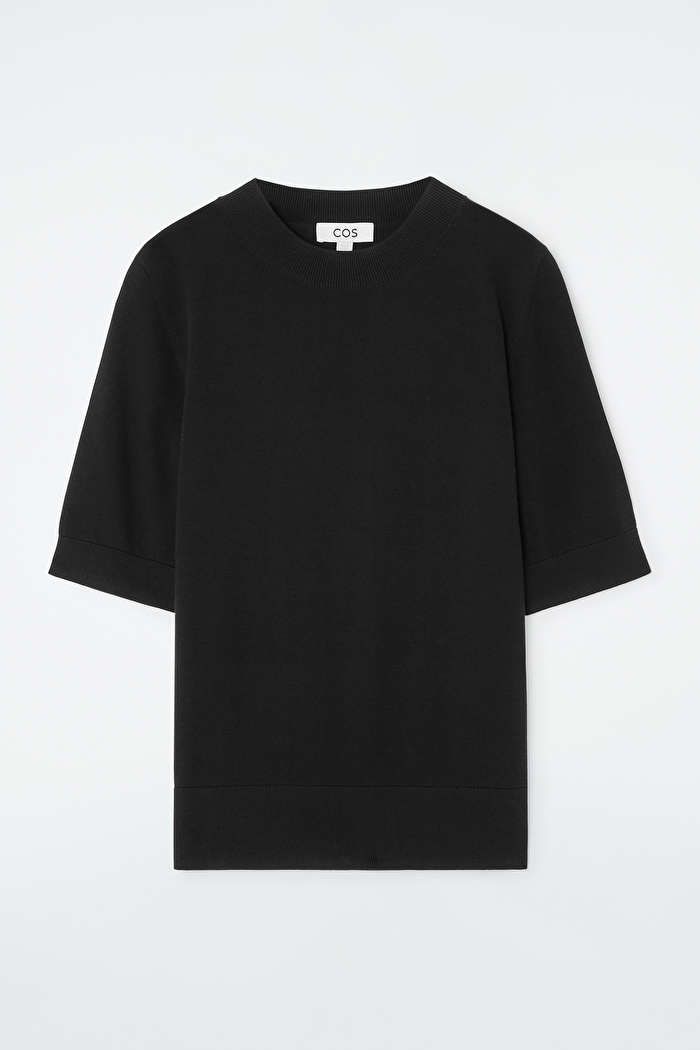 SHORT-SLEEVE KNITTED T-SHIRT | COS UK