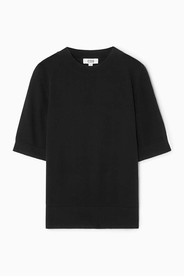 SHORT-SLEEVE KNITTED T-SHIRT | COS UK