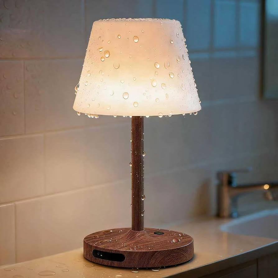 SAIWEYA Outdoor Waterproof Shower Lamp, 5200mAh Rechargeable Bathroom Lamp | Amazon (US)