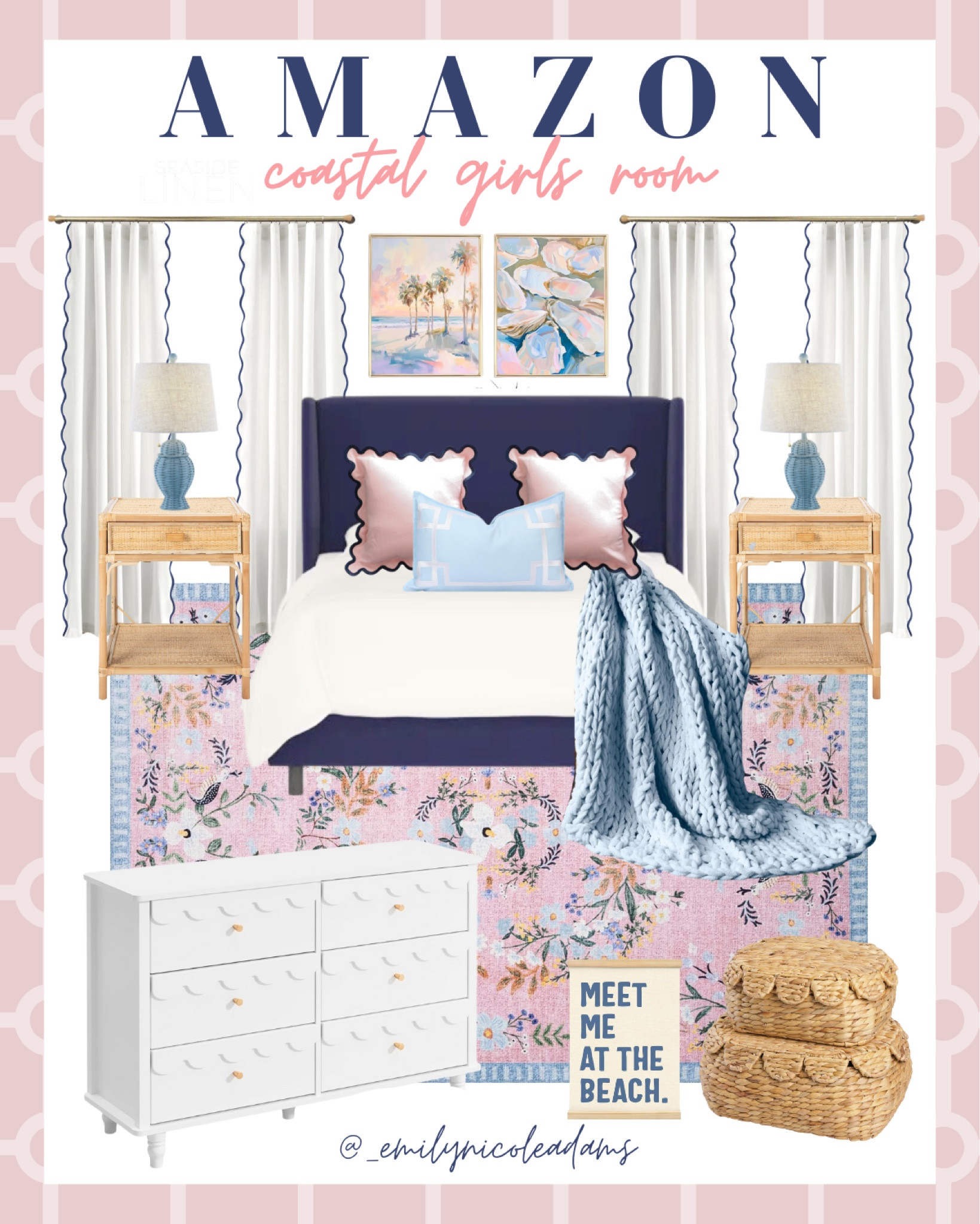 Amazon coastal girls room, Amazon Girls Room, preppy girls, little girl bedrooms bedroom design, coastal grandmother favorites, coastal grandmother, coastal grandma, coastal decor, coastal design, coastal aesthetic, coastal home, coastal style, neutral style, preppy style, grand millennial, Amazon home finds, gold accents, affordable home trends  

#LTKHome #LTKFindsUnder100 #LTKKids
