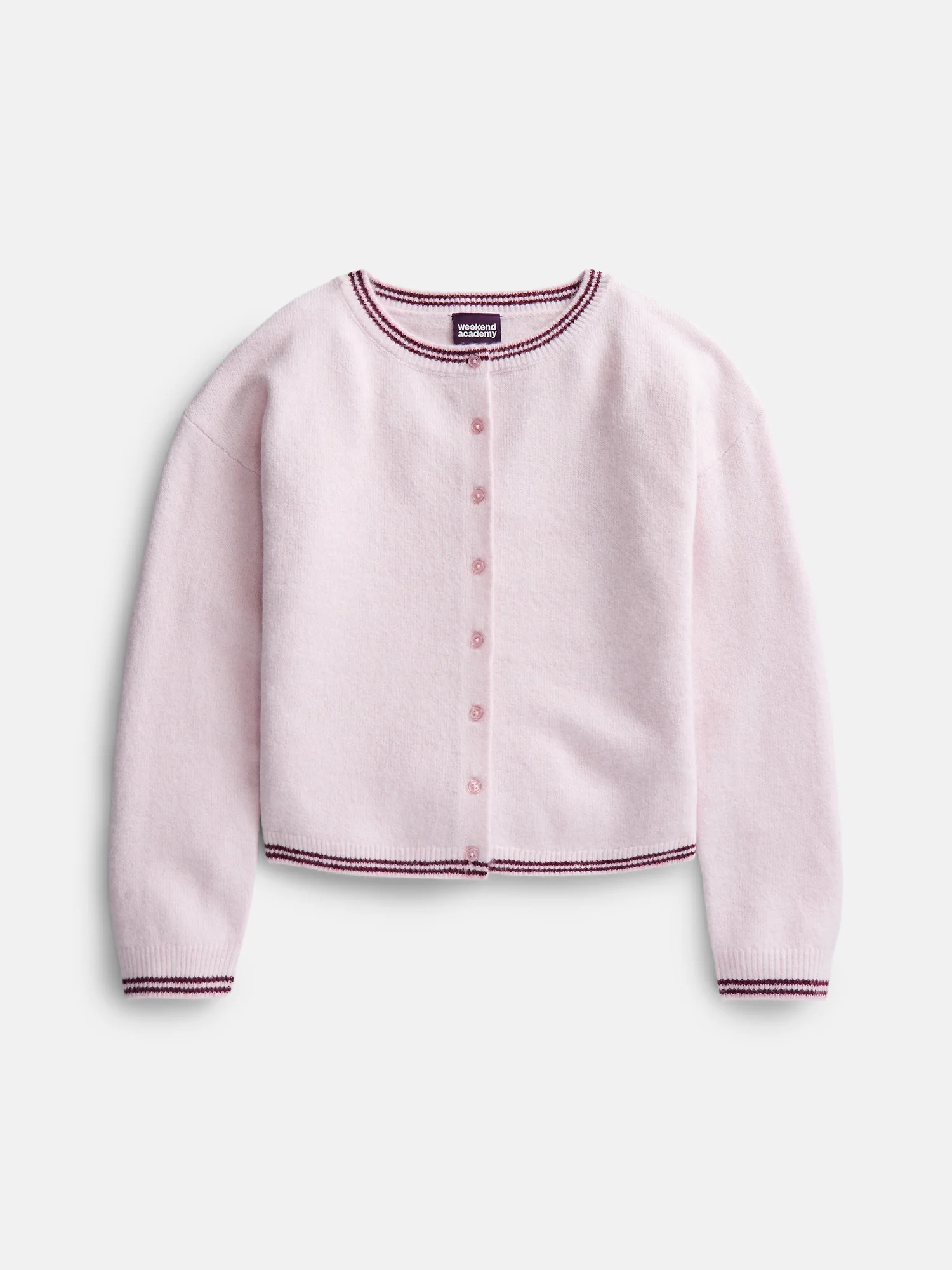 Weekend Academy Girls Button Front Cardigan with Long Sleeves, Sizes 4-18 | Walmart (US)