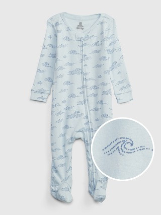 Baby Print Footed One-Piece | Gap (US)