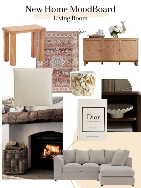 Living room mood board for the new house 