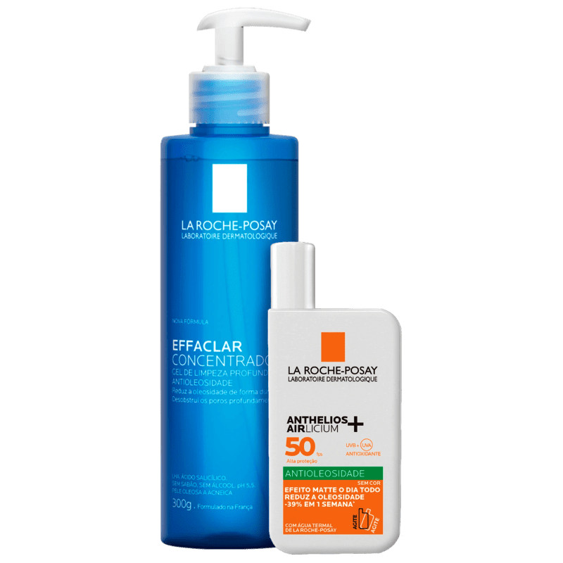 Kit La Roche-Posay Anthelios Airlicium & Effaclar Concentrado (2 Produtos) | Beleza Na Web (BR)