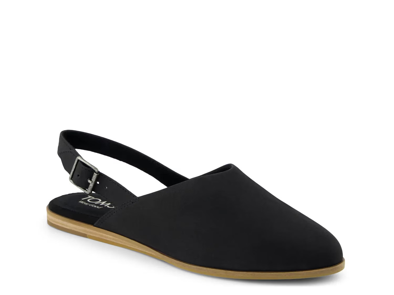 TOMS Jade Mule | Women's | Black | Size 5.5 | Flats | Slingback | DSW