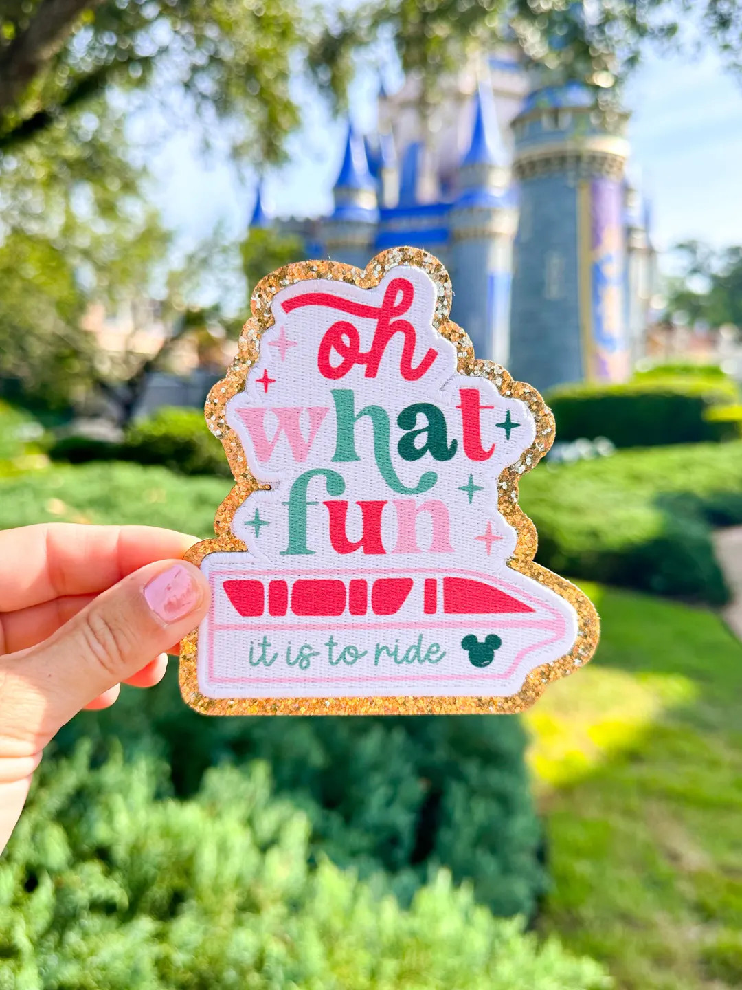 Oh What Fun It is to Ride Patch Disney Christmas Patch Very Merry Christmas Party Disney Patch Di... | Etsy (US)