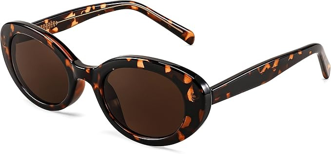 FEISEDY Sunglasses Womens, Retro Oval Sun Glasses Men, Small 90s Style B4128 | Amazon (US)